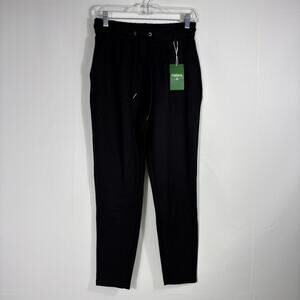 NWT HALARA Black Stretchy Track Pants Size Small 1017